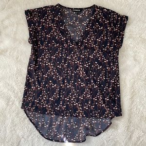 NWOT EXPRESS wrap front blouse